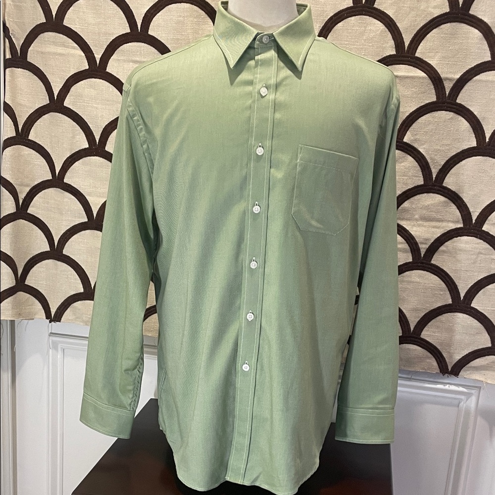 Pendleton Light Green Casual Dress Shirt